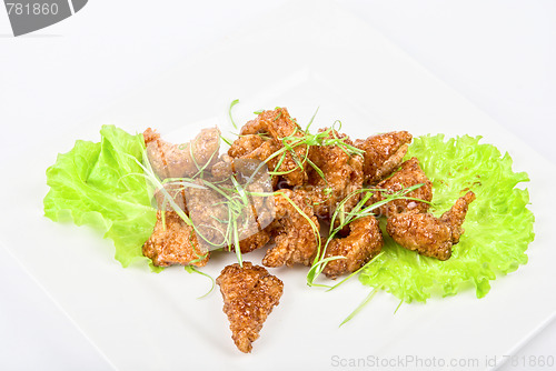 Image of baked  fish caramel 