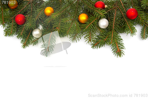 Image of Christmas tree decorations