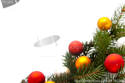 Image of Christmas tree decorations