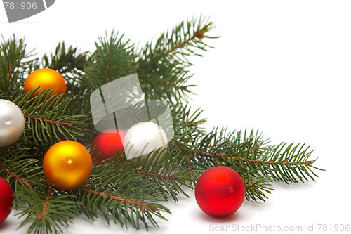 Image of Christmas tree decorations