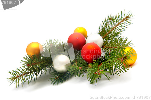 Image of Christmas tree decorations