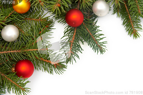 Image of Christmas tree decorations