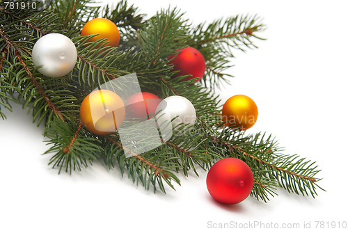 Image of Christmas tree decorations