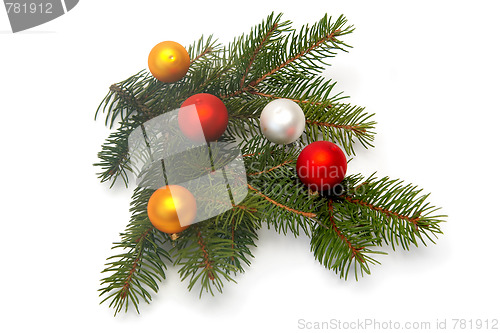 Image of Christmas tree decorations