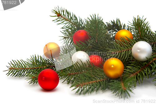 Image of Christmas tree decorations