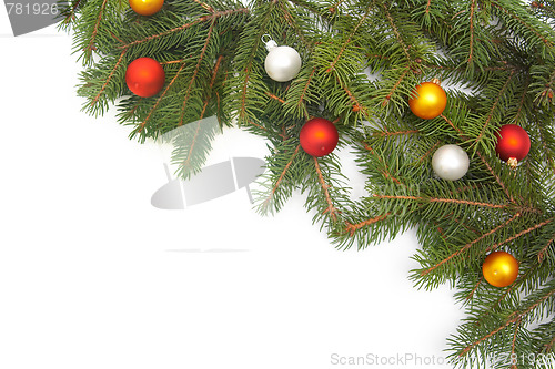 Image of Christmas tree decorations