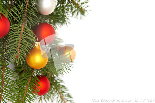 Image of Christmas tree decorations
