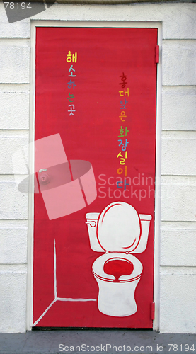 Image of Funky toilet door