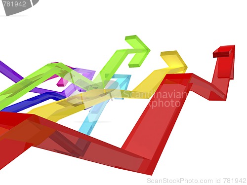 Image of Colorful arrows