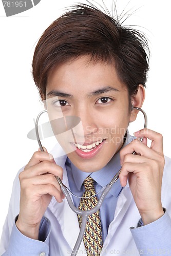 Image of Reassuring Chinese doctor portrait