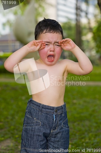 Image of boy crying