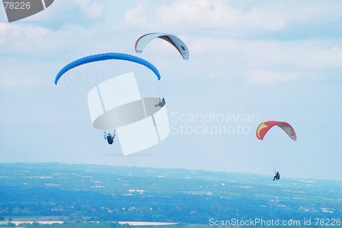 Image of Three Paragliders