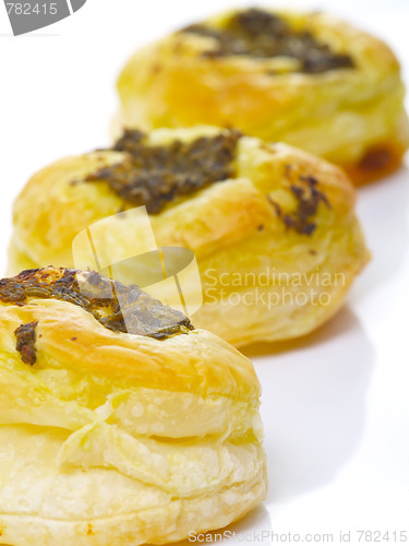 Image of pesto pastry puffs