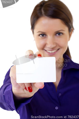 Image of  professional’s white business card