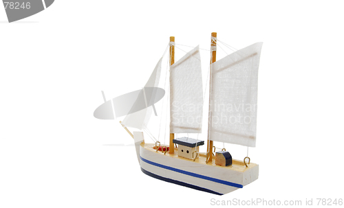 Image of toy sailing boat