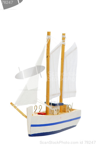 Image of toy sailing boat