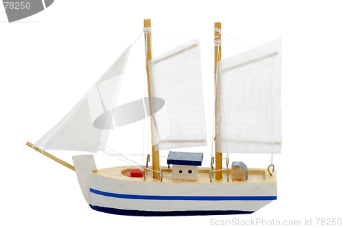 Image of toy sailing boat