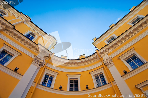 Image of Round angle of classic style building