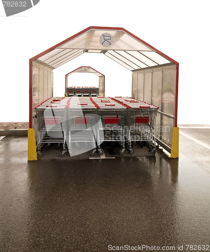 Image of Resting shopping carts