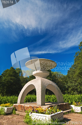 Image of osaka's stone lantern
