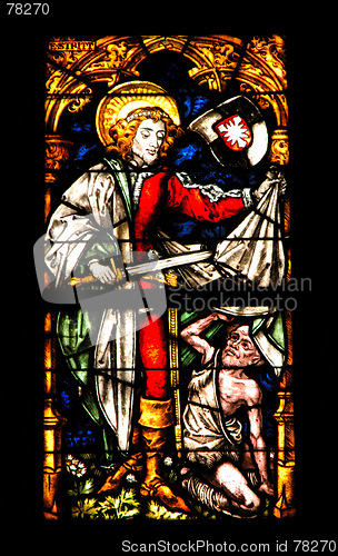 Image of Stained-glass church window