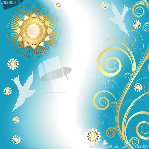 Image of Blue easter background 