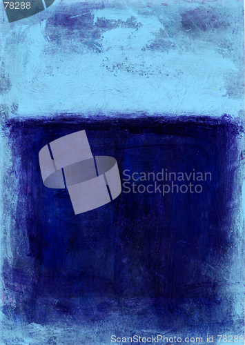 Image of Blue Painted Abstract