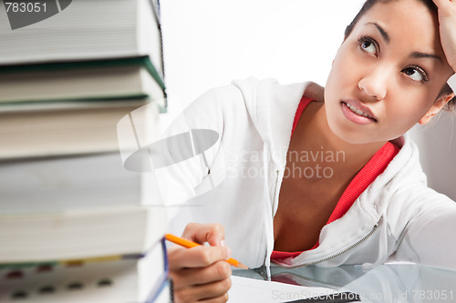 Image of Beautiful college student