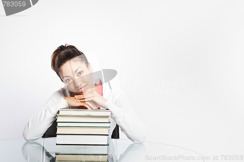 Image of Beautiful college student