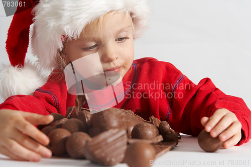 Image of Little chocolate Santa