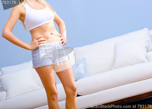 Image of Female Wearing Exercise Clothing