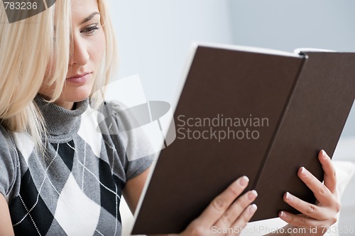 Image of Woman Reading a Book