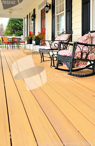 Image of Front Porch of Traditional Home