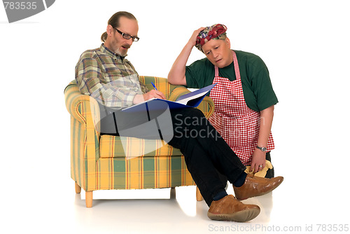 Image of Housewife with lazy husband