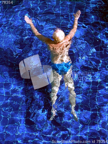 Image of swimming alone