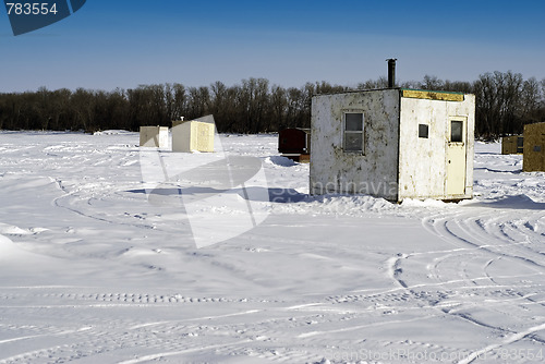 Image of Ice Fishing Huts