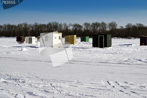 Image of Ice Fishing Houses