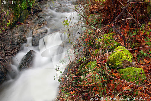 Image of Flowing water the river in Portugal