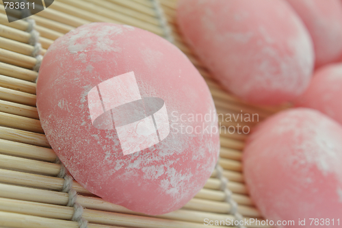 Image of Closeup of Japanese rice cakes