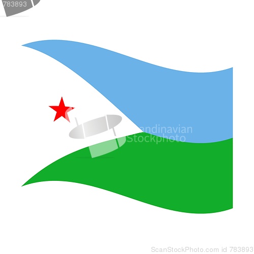 Image of flag of djibouti