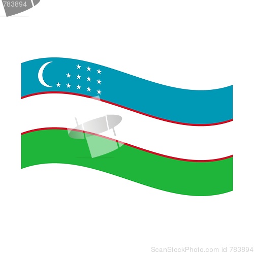 Image of flag of uzbekistan