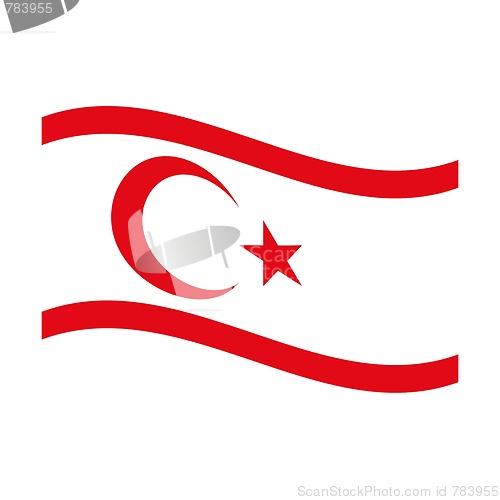 Image of flag of turkish republic northern cyprus