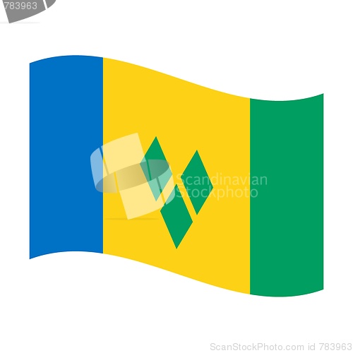 Image of flag of saint vincent and grenadines