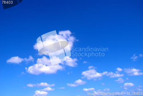 Image of blue sky with clouds