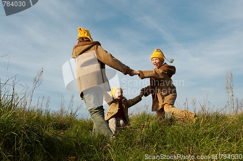 Image of Yellow caps gnomes