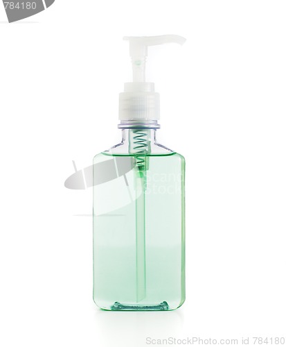 Image of Soap / lotion / shampoo against white