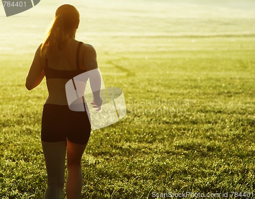 Image of Beautiful Woman Runner