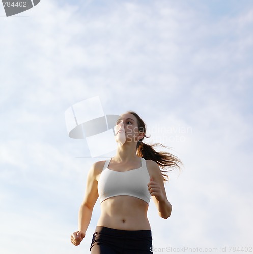 Image of Beautiful Woman Runner