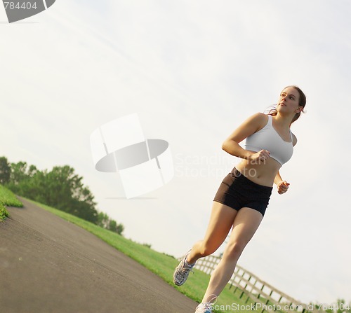 Image of Beautiful Woman Runner