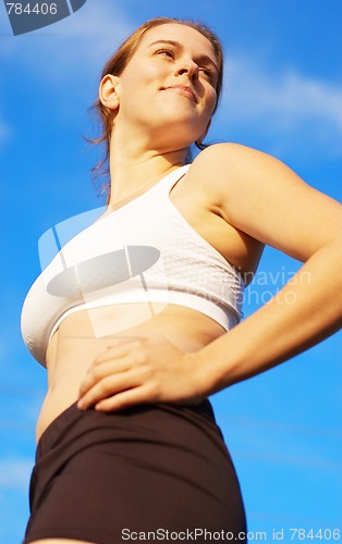 Image of Beautiful Woman Runner